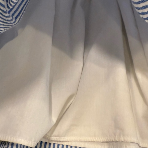 Polo Ralph Lauren Girls Seersucker Dress Blue/white Stripe Fit & Flare Sz 12 - Picture 6 of 14